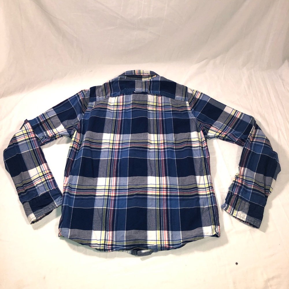 Men’s Hollister Small Logo Plaid Long Sleeve Button Up Shirt Size Small Multi - Picture 6 of 6